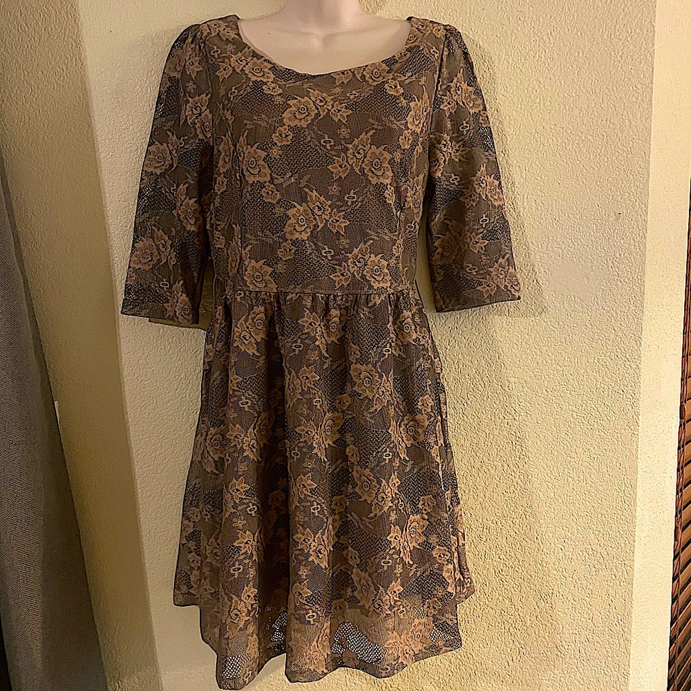 Floral Lace Autumn Dress